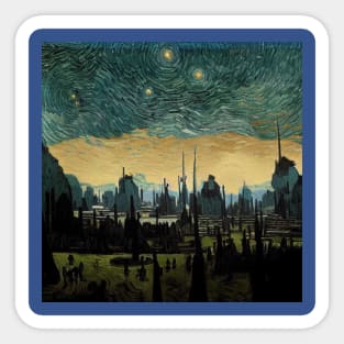 Starry Night in Kashyyyk Sticker